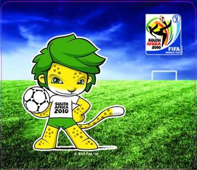 Official FIFA Zakumi Pose Mouse Pad