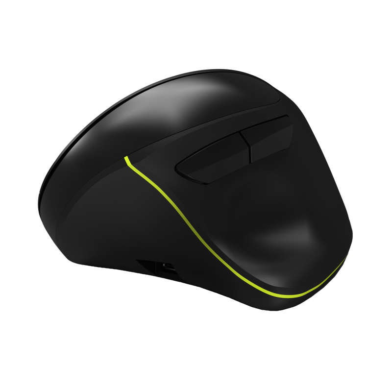 Port Connect Wireless Rechargeable Ergonoc Mouse Bluetooth - Black