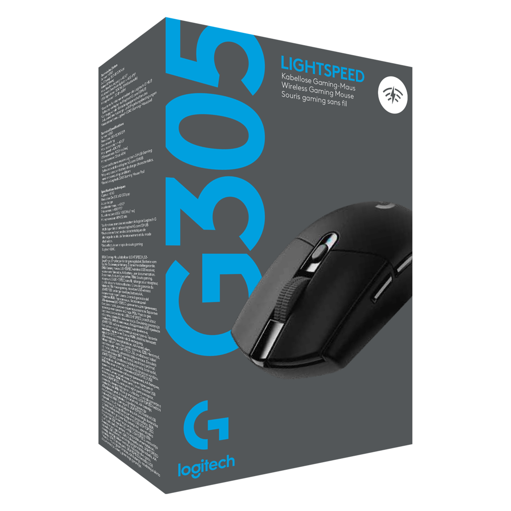Logitech G305 Lightspeed Wireless Gaming Mouse - Black