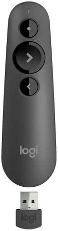 Logitech R500s Laser presentation remote - Graphite - 2.4GHz / Bluetooth