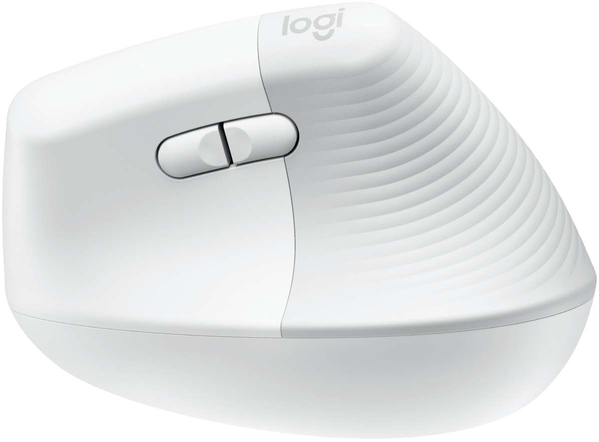 Logitech Lift vertical Ergonomic Mouse - Pale Grey - 2.4GHz / Bluetooth