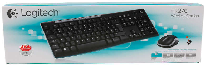 Logitech - MK270 Wireless Keyboard and Mouse Combo Desktop