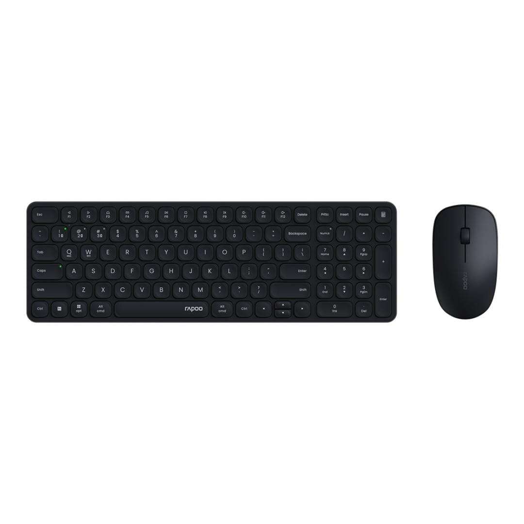 Rapoo 9320M Multi-Mode Ultra Slim Wireless Keyboard and Mouse Combo Black