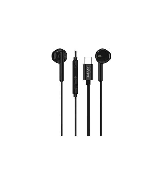 Astrum EB500 USB-C Stereo Earphones with Mic - DAC Black