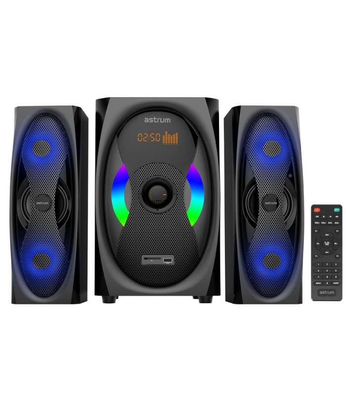 Astrum 2.1CH 120W Multimedia Speaker BT + USB + SD + FM Radio