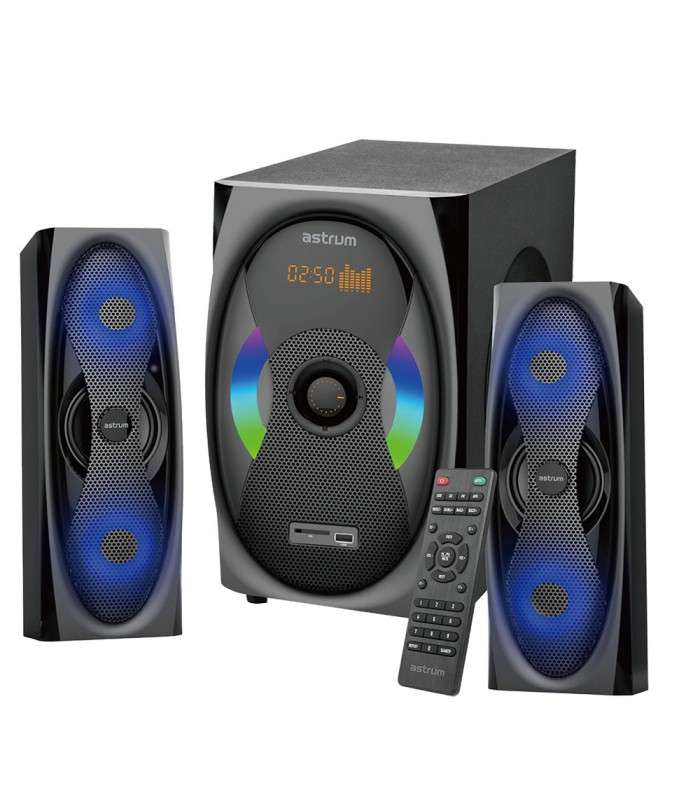 Astrum 2.1CH 120W Multimedia Speaker BT + USB + SD + FM Radio