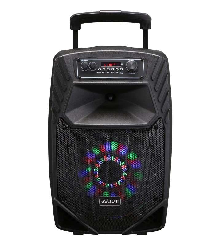 Astrum TM085 40W Smart Trolley Multimedia Speaker + App / Tweeters / BT / USB / TF / FM Black