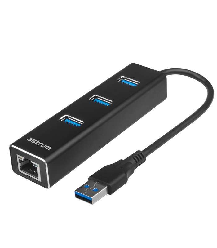 Astrum DA580 USB 3.0 HUB + Ethernet Adapter