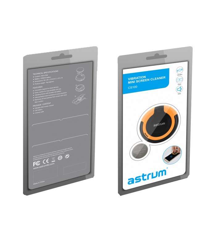 Astrum CS100 Vibration Screen Cleaner for Mobiles Orange