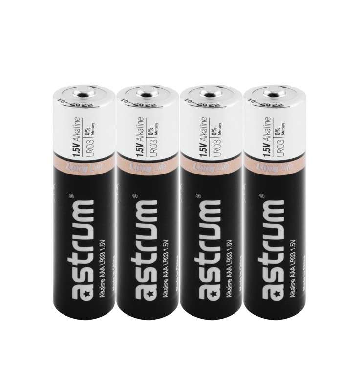 Astrum AAB003 Alkaline AAA LR03 Battery 4PC Pack