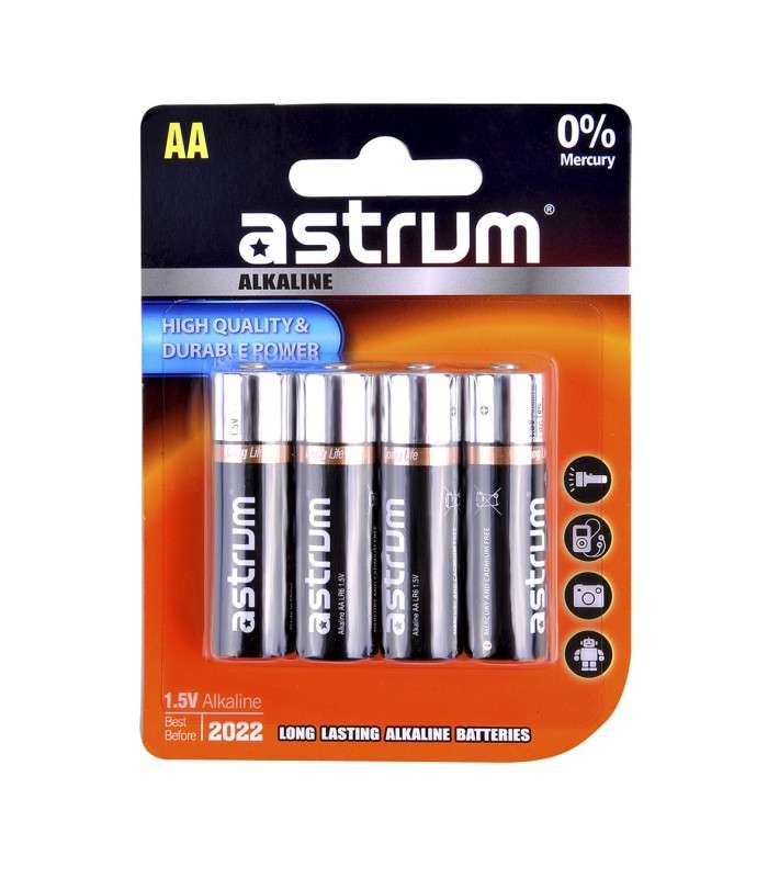 Astrum AAB006 Alkaline AA LR6 Battery 4PC Pack