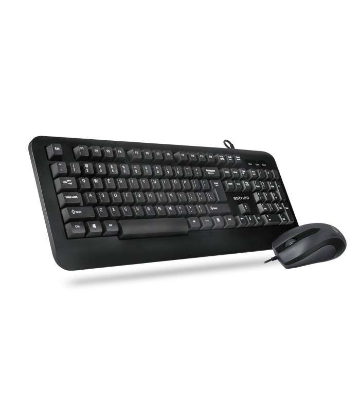 Astrum KC120 Wired Keyboard + Mouse Deskset Black