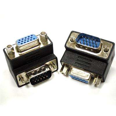 VGA Male To VGA Female RA 90 Degree ADAP