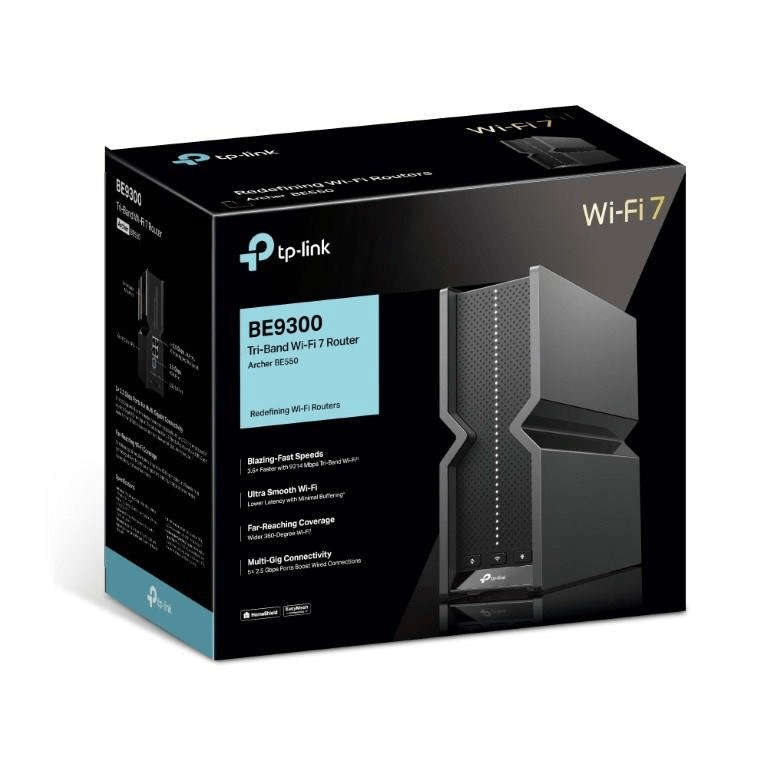 TP-Link Archer BE550 BE9300 Tri-Band Wi-Fi 7 Router0