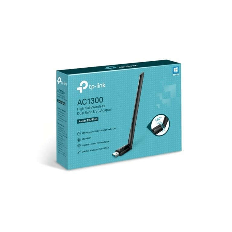 TP-Link Archer T3U Plus AC1300 High Gain Wireless Dual Band USB Adapter