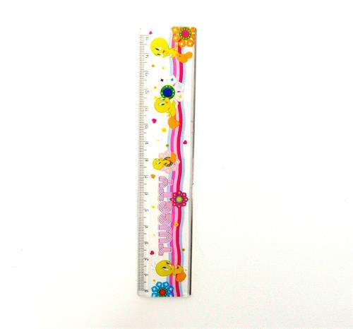 Tweety 15cm Ruler +Steel Cutting Edge