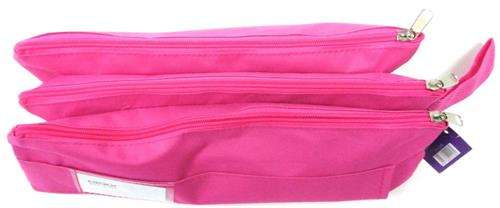 Nexx Fabric 3 Pocket 33cm Pencil Bag