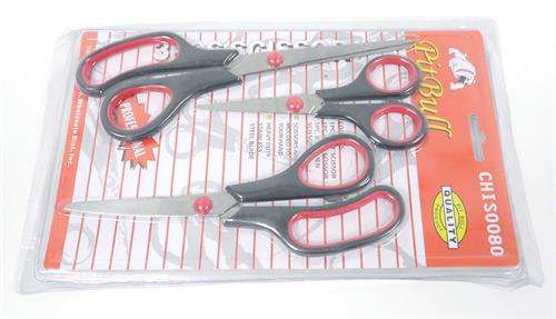 Casey 3 pc Professional Multipurpose Household Scissor Pack -Hardened blade, light weight Multipurpo