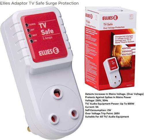 Ellies TV Safe Over Voltage Protection Adapter
