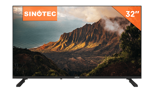 Sinotec 32 inch HD LED TV - 1366 x 768 Resolution, 200nit Brightness, 2 x HDMI, 1 x USB, 60 Watt Pow