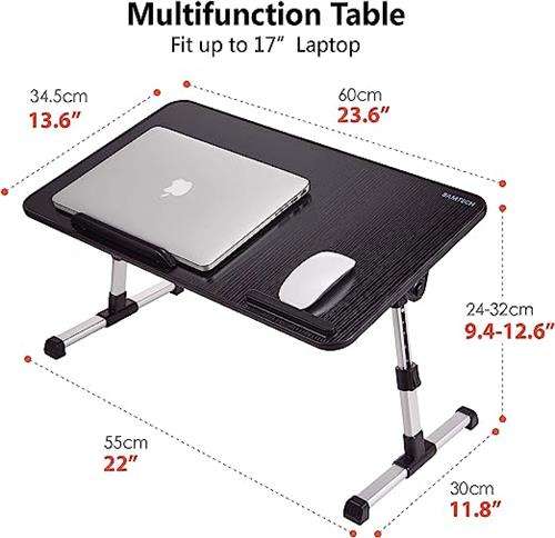 UniQue Portable Foldable Laptop Desk With USB Cooling Fan
