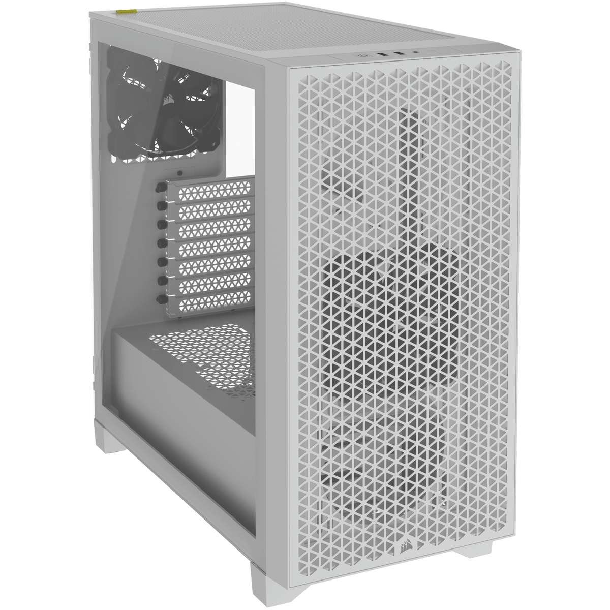 Corsair 3000D Airflow ATX Mid-Tower Tempered Glass PC case - White