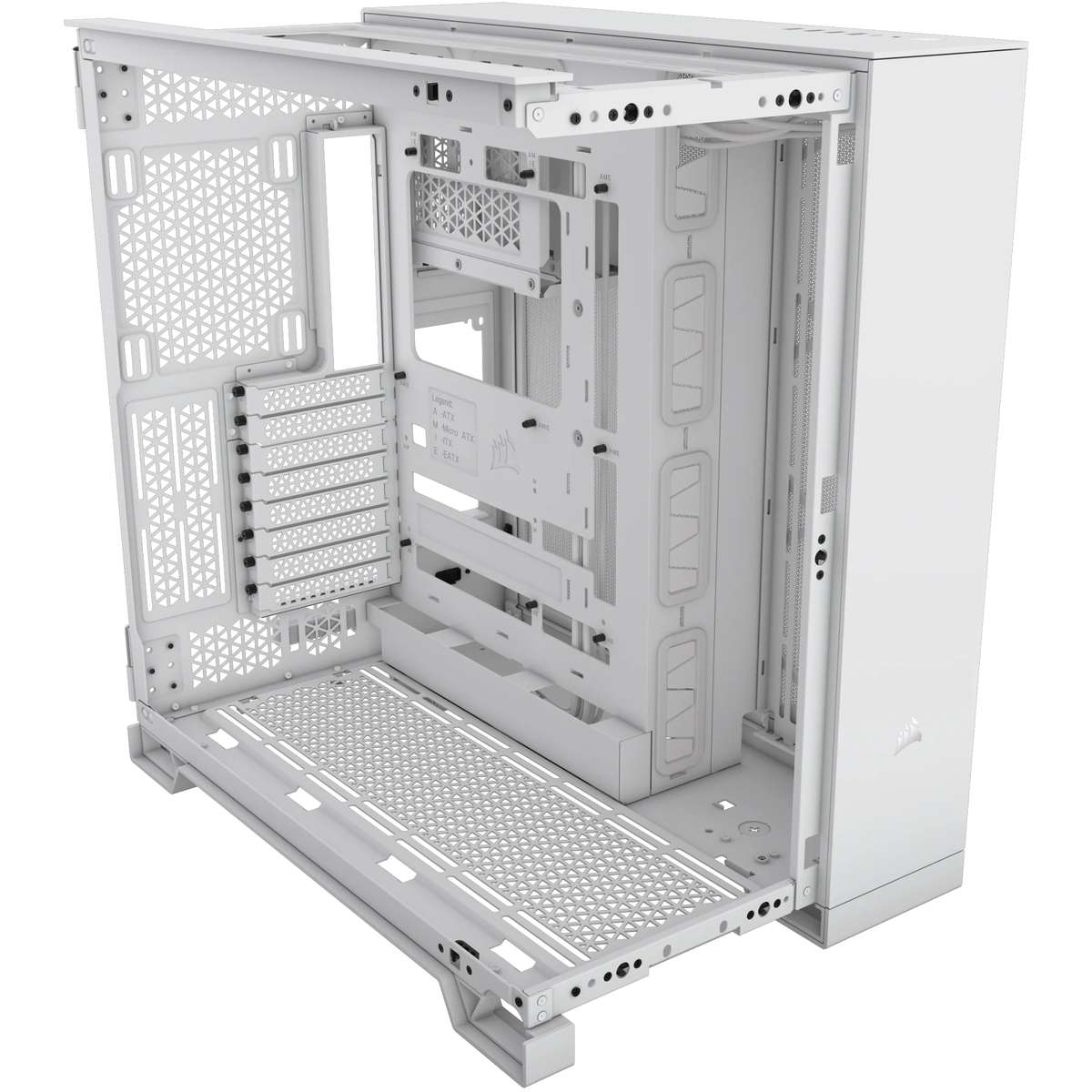 Corsair 6500X Mid-Tower Dual Chamber ATX Tempered Glass PC case - White0