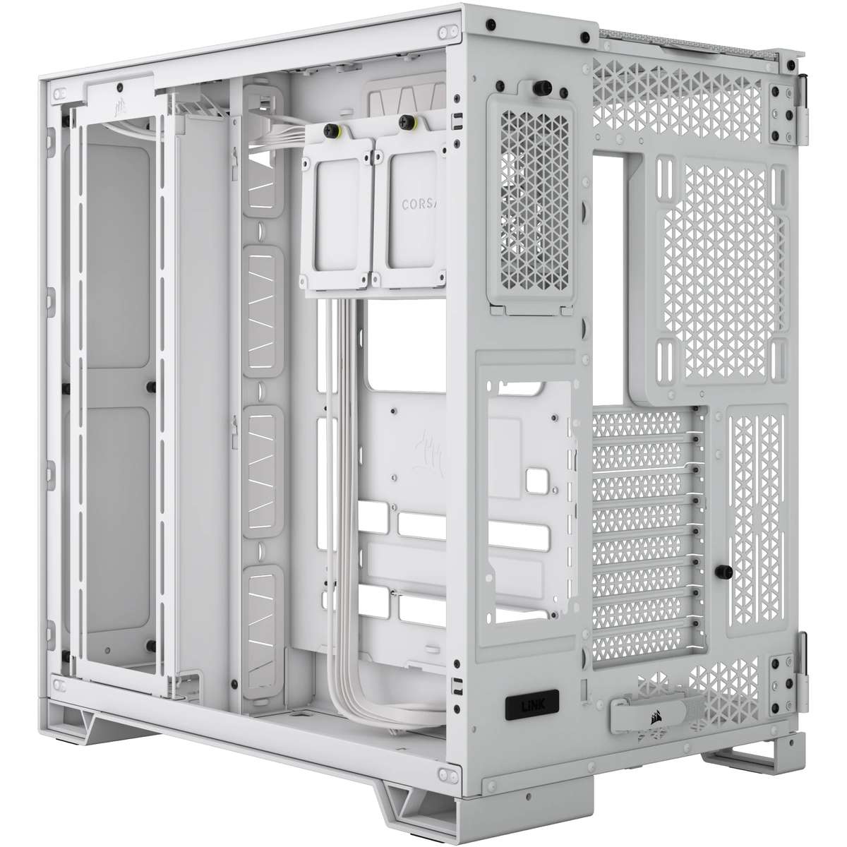 Corsair 6500X Mid-Tower Dual Chamber ATX Tempered Glass PC case - White0