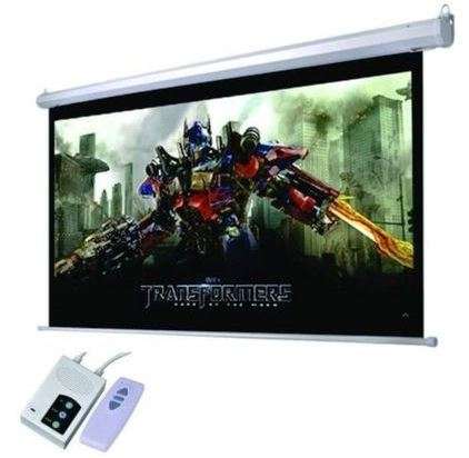 Esquire Electric Projector Screen 180 X 180 with RF Remote0