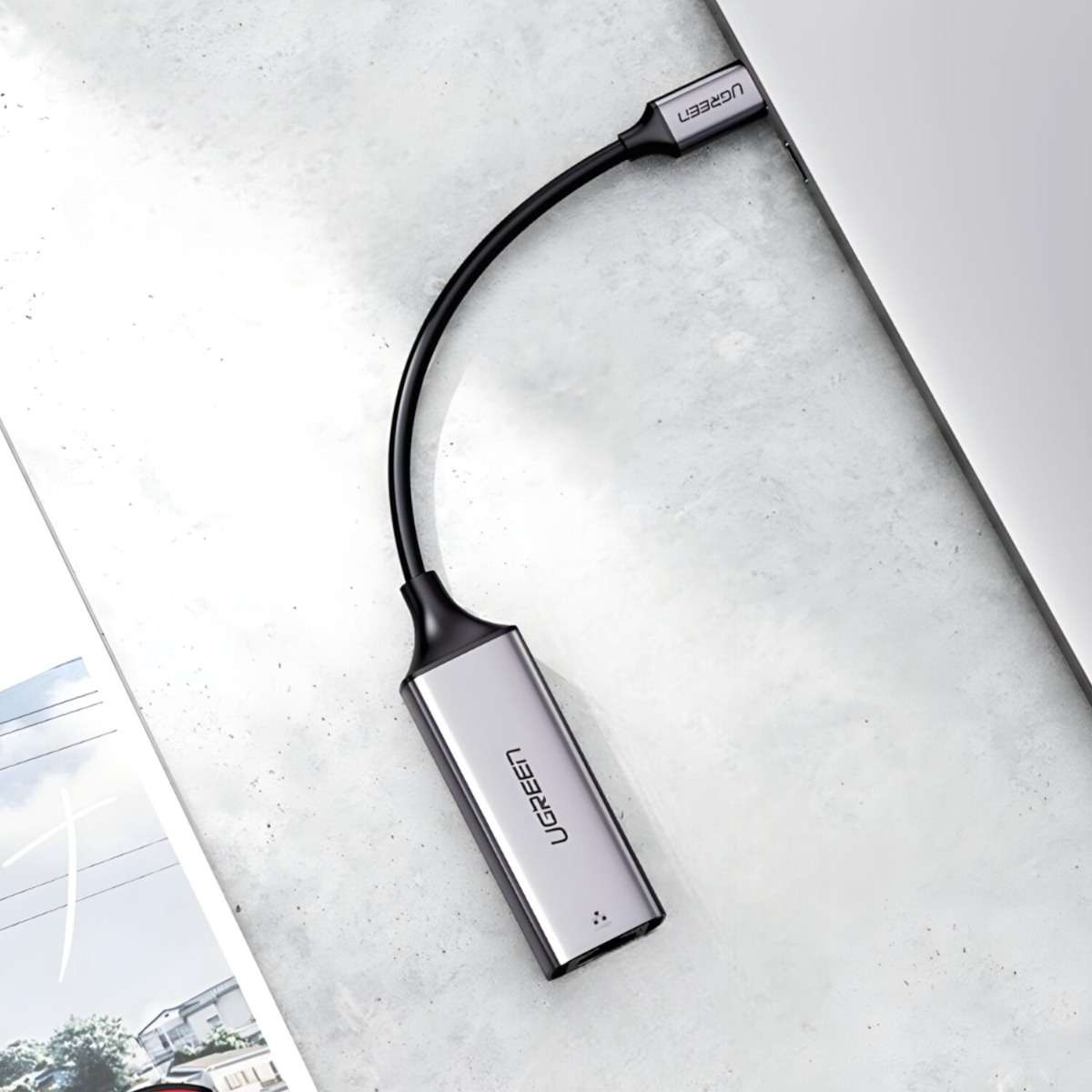 UGREEN CM199-50737 Type-C to Gigabit Ethernet Adapter - Silver