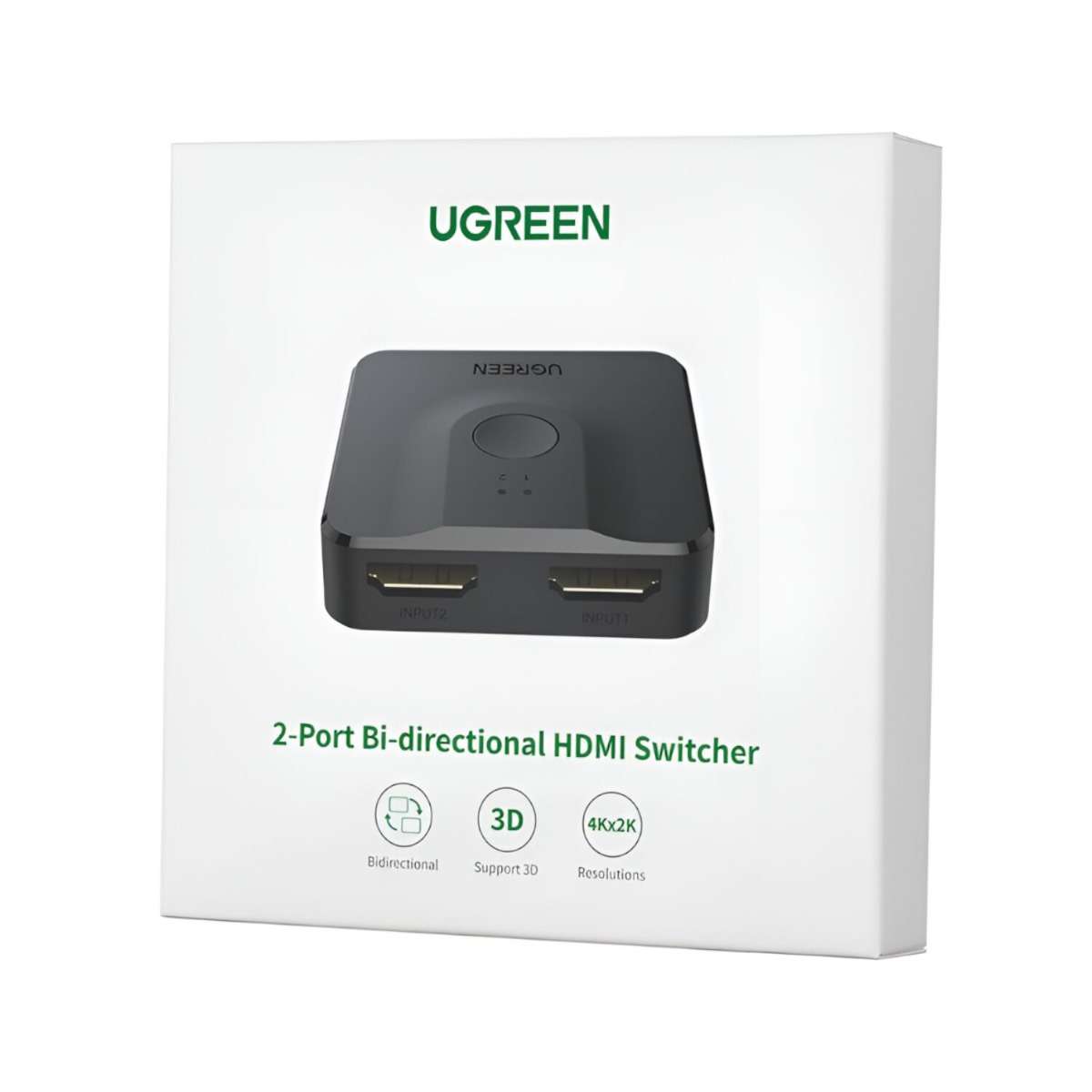 UGREEN CM217-50966 2-in-1 Bi-Directional 4K HDMI Switcher - Black