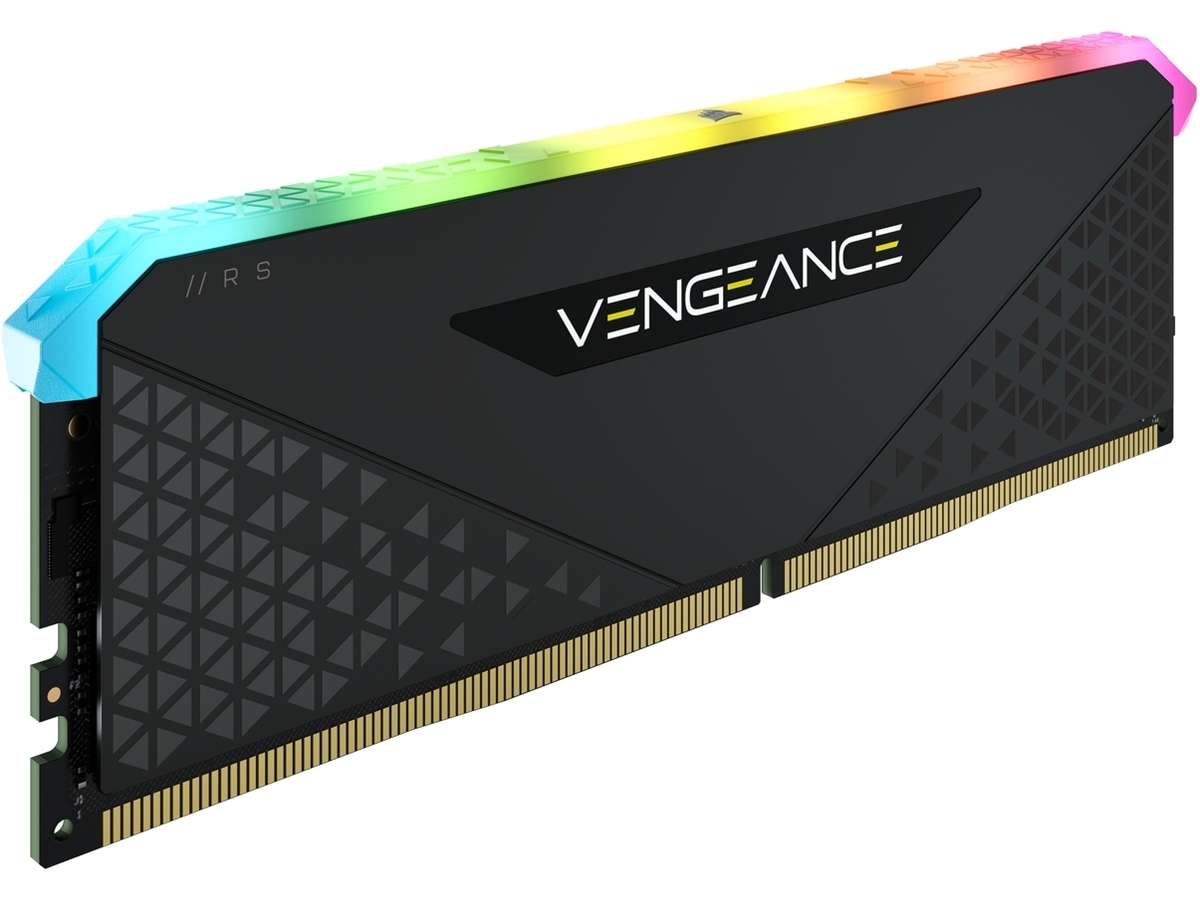 Corsair Vengeance RGB RS 8GB (1x8GB) DDR4-3600 CL18 1.2V 288 pin Memory Black