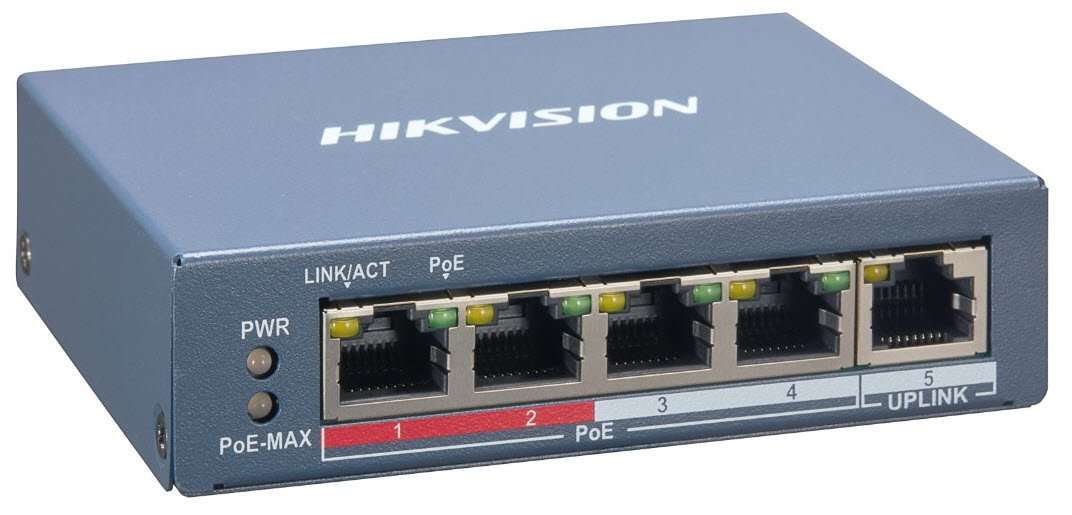 Hikvision DS-3E1105P-EI 4 Port Fast Ethernet Smart POE Switch