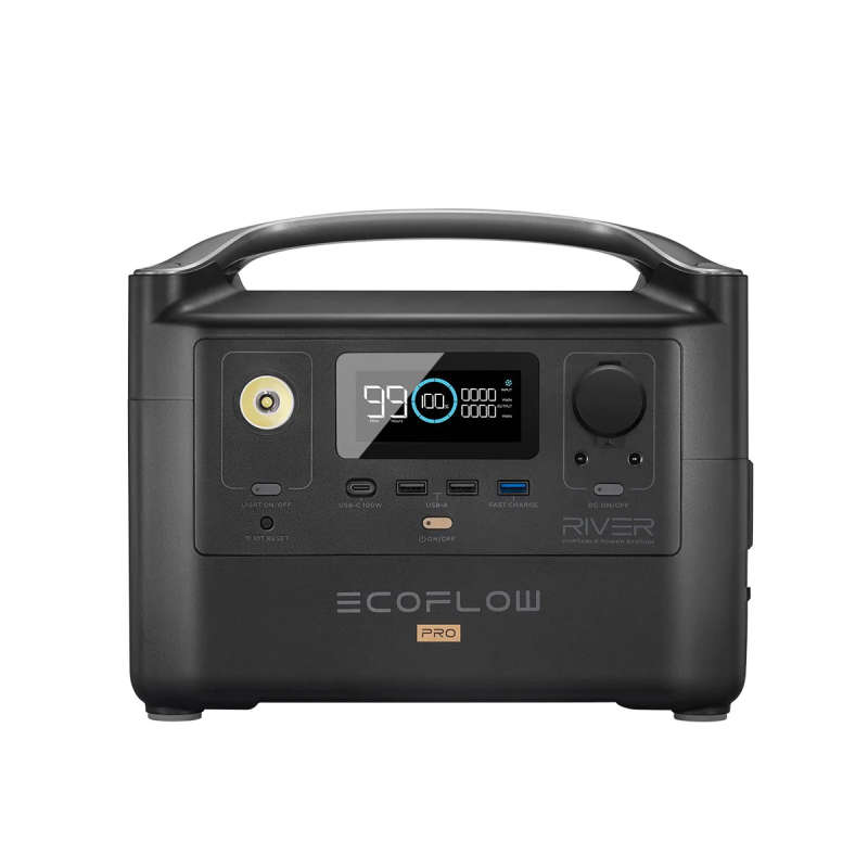ECOFLOW RIVER PRO Portable Power Station - 720Wh Battery - 600W output 200W Solar SA Socket