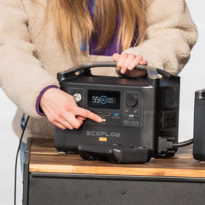 ECOFLOW RIVER PRO Portable Power Station - 720Wh Battery - 600W output 200W Solar SA Socket