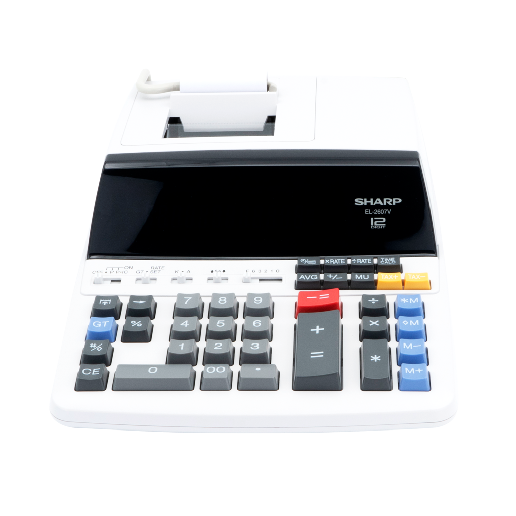 Sharp EL-2607V Premium Fast Printer Calculator AC Powered