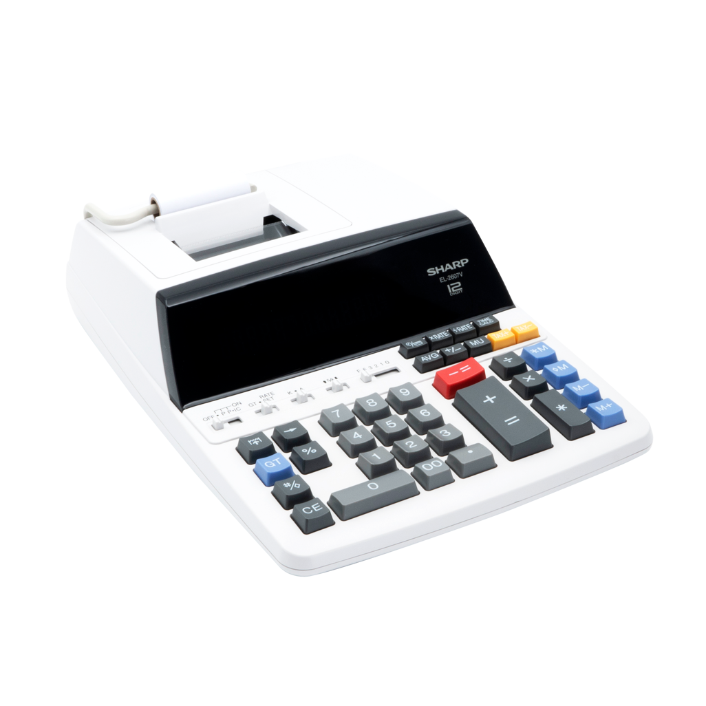 Sharp EL-2607V Premium Fast Printer Calculator AC Powered