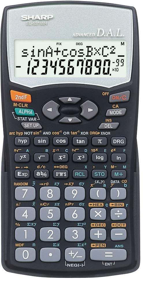 Sharp EL 531 WHB Scientific Calculator