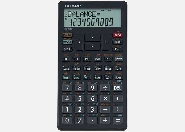 Sharp EL-738 FB Advanced Financial Calculator