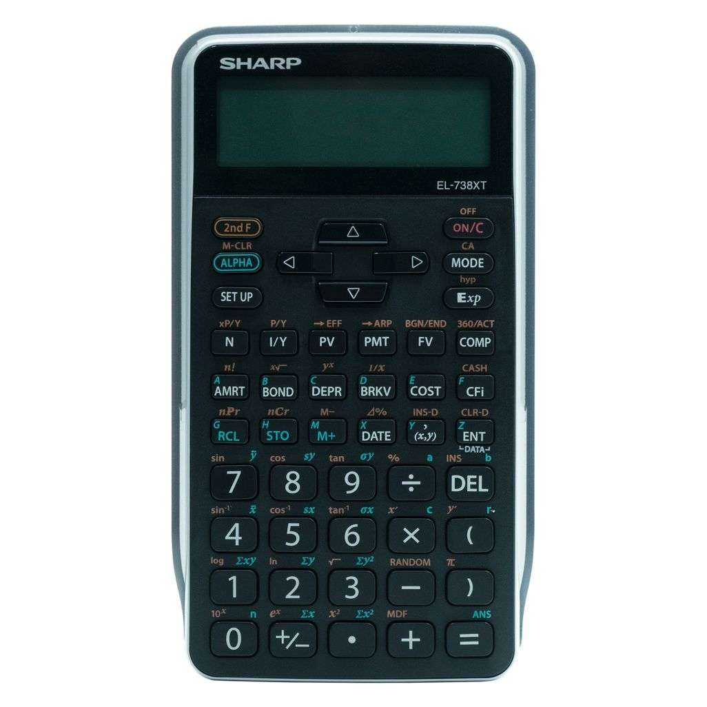 Sharp EL-738 XTB Advanced Financial Calculator