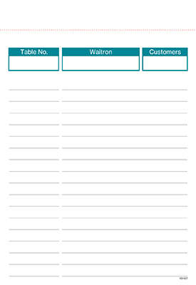 RBE Restaurant Order Trip (148x95) - 5 Pack