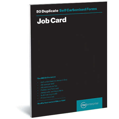 RBE Duplicate Pad Job Card A5