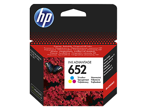 HP 652 Tri-color Ink Cartridge