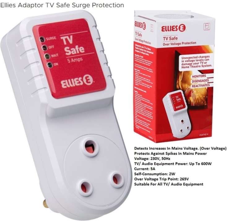 Ellies TV Safe Over Voltage Protection Adapter