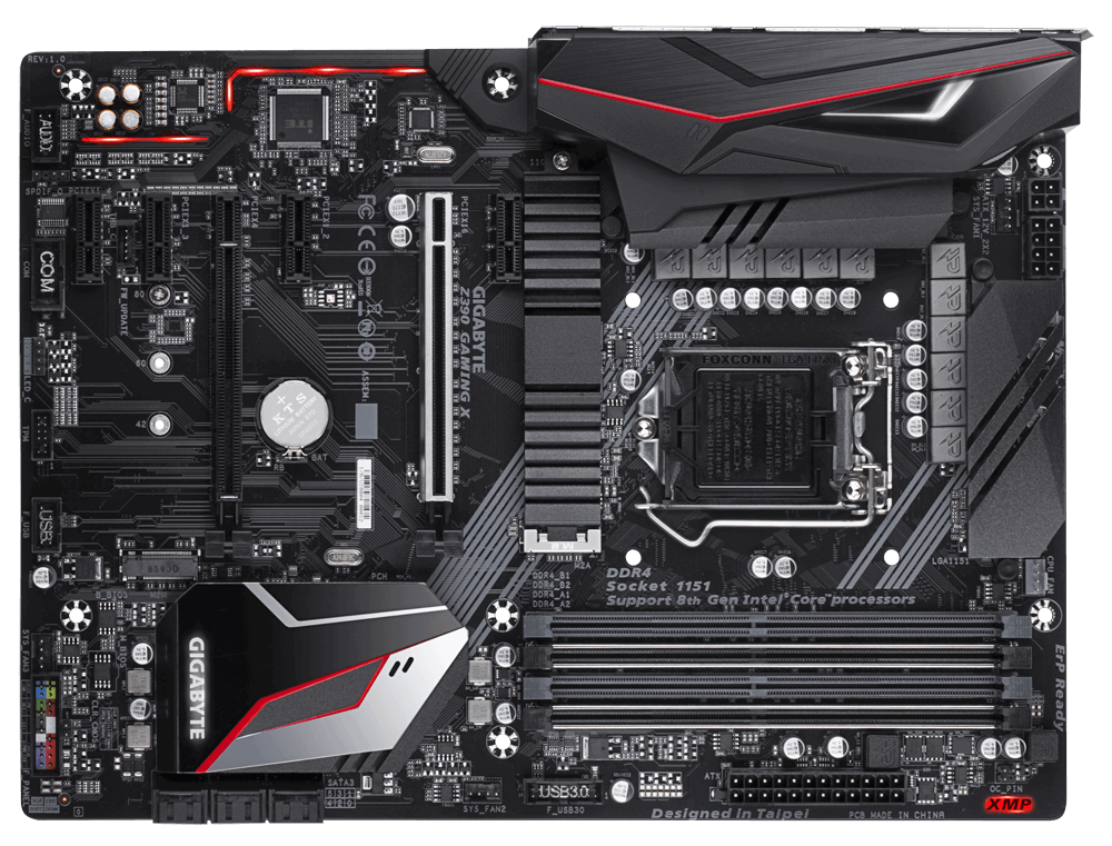 GIGABYTE Gaming Intel Z390 Chipset for 8/9 Gen LGA 1151 Quad DDR4 2xM2