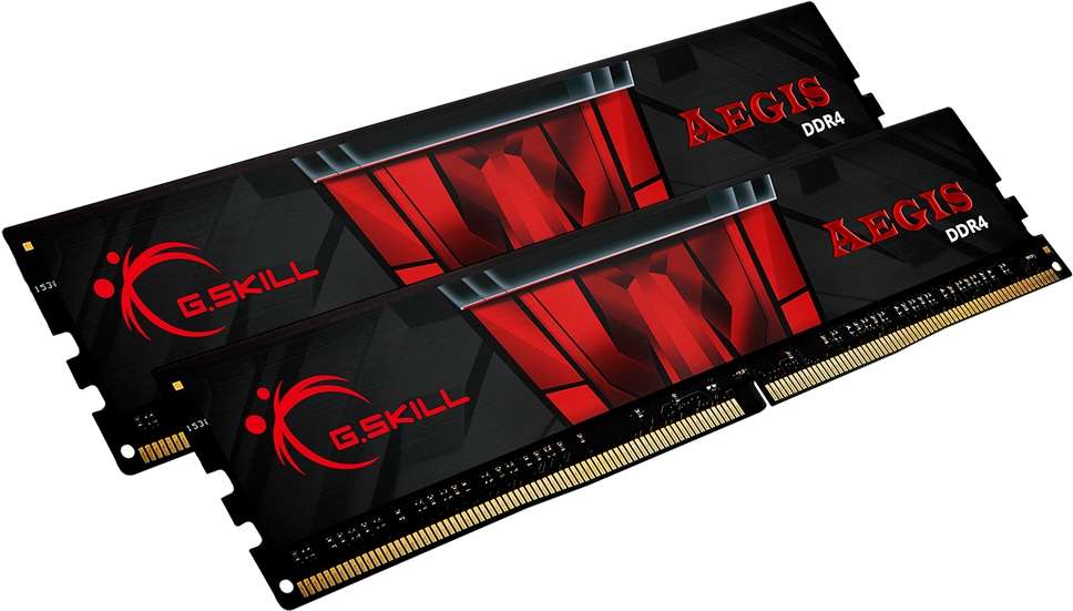 G.Skill Aegis 16GB (2x8GB kit) DDR4-3000 CL16-18-18-38 1.35V 188 pin Desktop