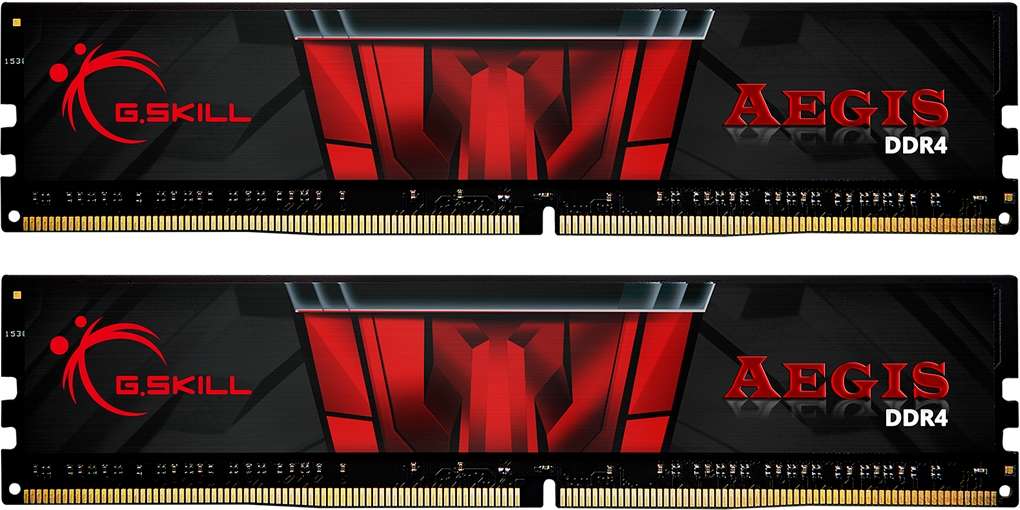 G.Skill Aegis 16GB (2x8GB kit) DDR4-3000 CL16-18-18-38 1.35V 188 pin Desktop