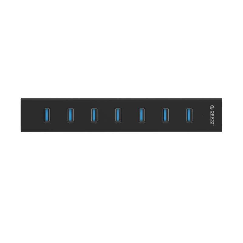 Orico 7 Port USB3.0 Aluminium Hub - Black