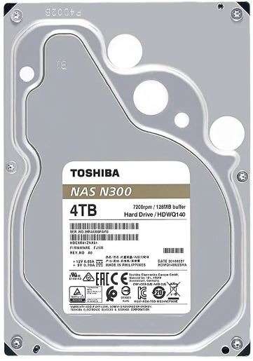 Toshiba 4TB N300 SATA III 3.5 Inch Hard Drive