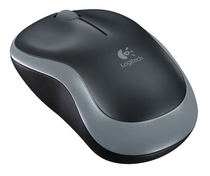 Logitech - M185 Wireless Mouse - Grey - Logitech M185